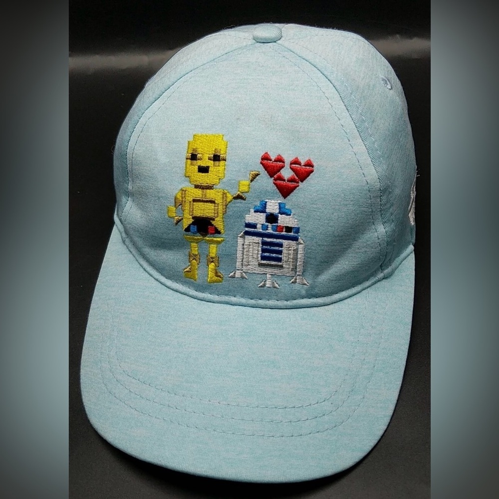 STAR WARS C-3PO and R2-D2 blue adjustable hat / cap  - size : S / M